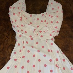 Polka dot dress fits 0/2 very good conditon